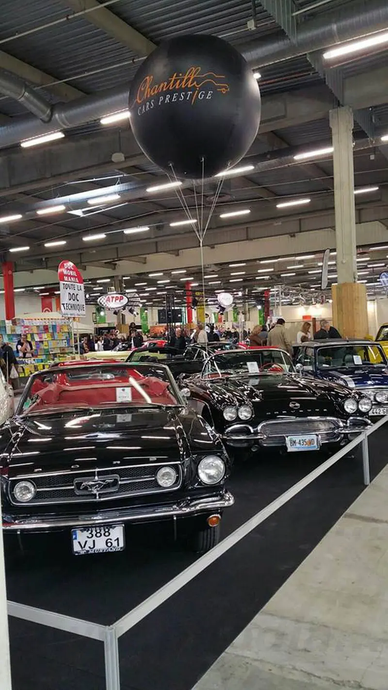 chantilly cars prestige, sph&egrave;re, noir, h&eacute;lium, &eacute;v&eacute;nement