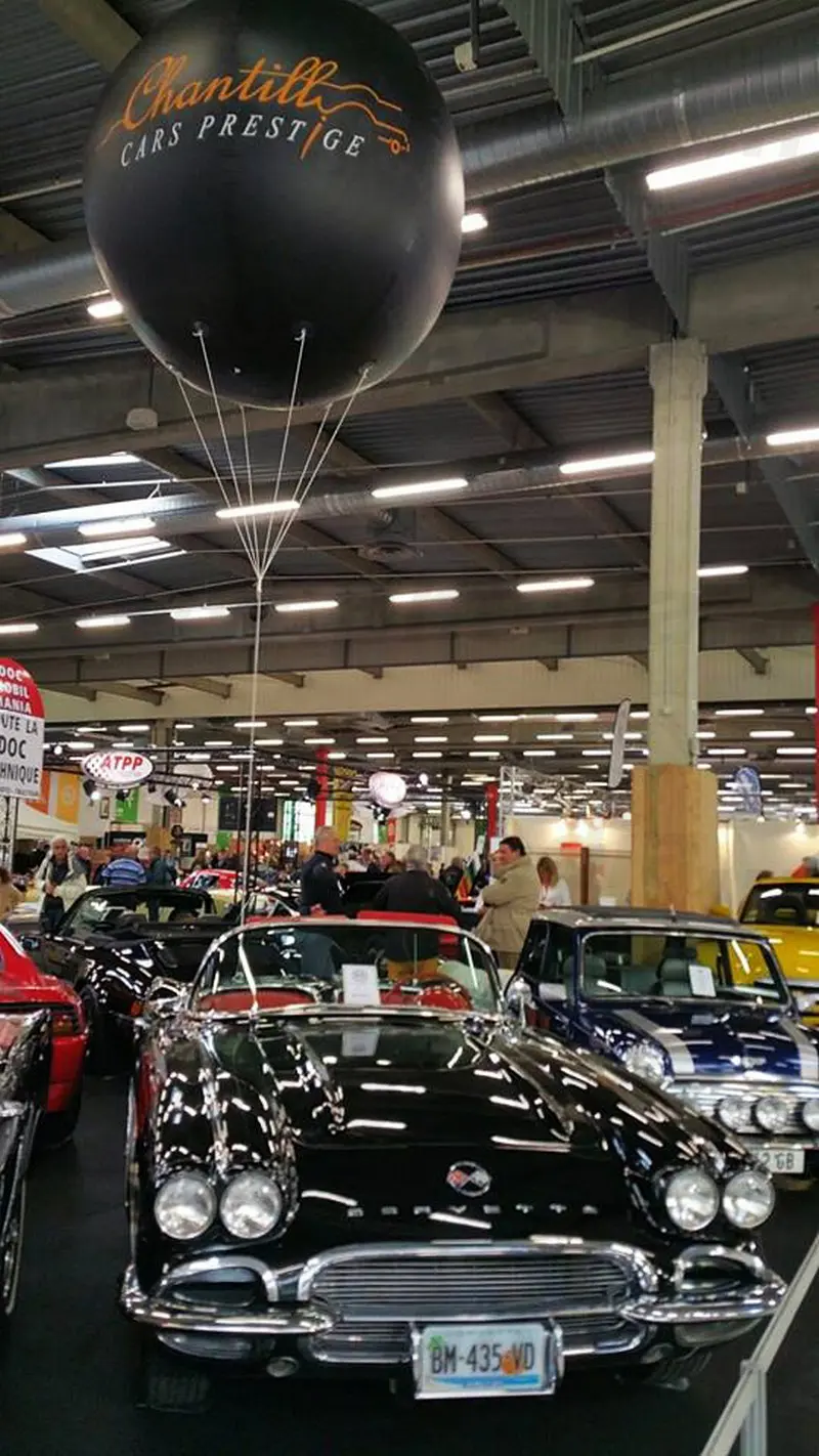 chantilly cars prestige, sph&egrave;re, noir, h&eacute;lium, &eacute;v&eacute;nement