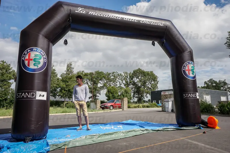 arche, noir, alfa romeo, &eacute;v&eacute;nement, ext&eacute;rieur, communication, partenariat