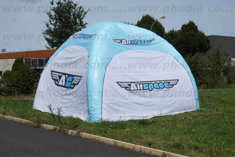 tente, auto-ventil&eacute;e, airspace, ext&eacute;rieur, communication