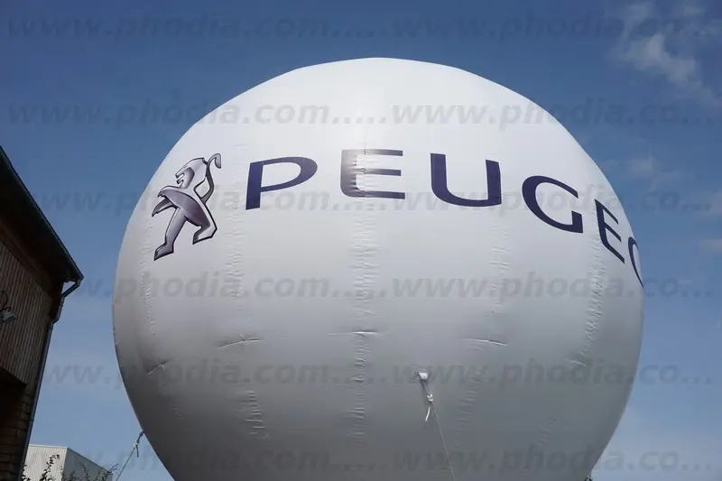 montgolfi&egrave;re, peugeot, blanc, ext&eacute;rieur, auto-ventil&eacute;e
