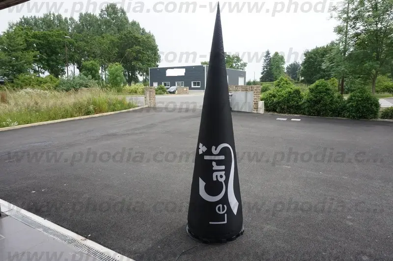 c&ocirc;ne, noir, sur mesure, air captif, le carls, &eacute;clairant