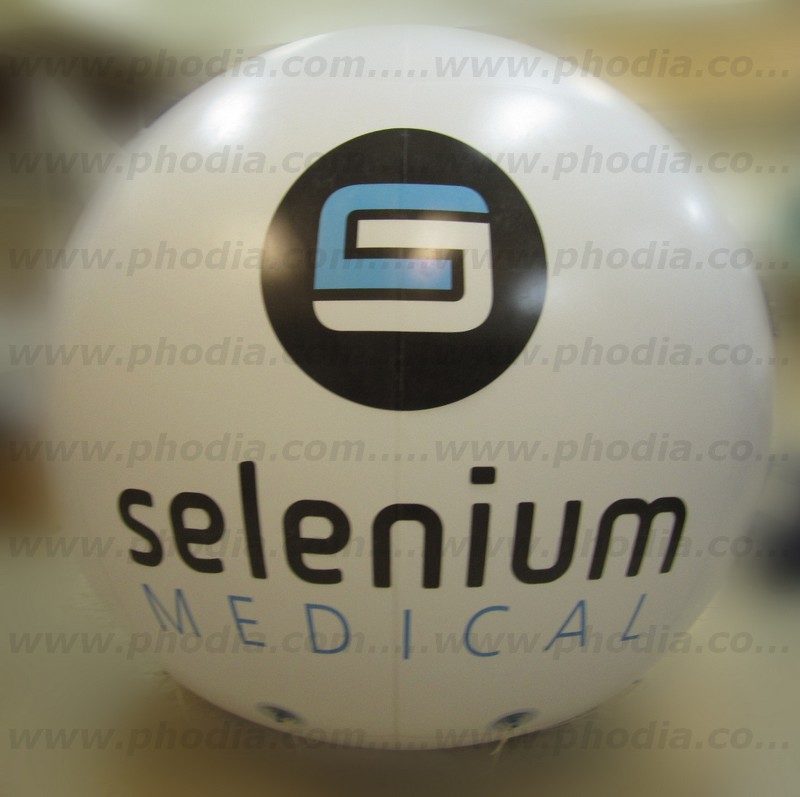 sphère, selenium medical, hélium, salon