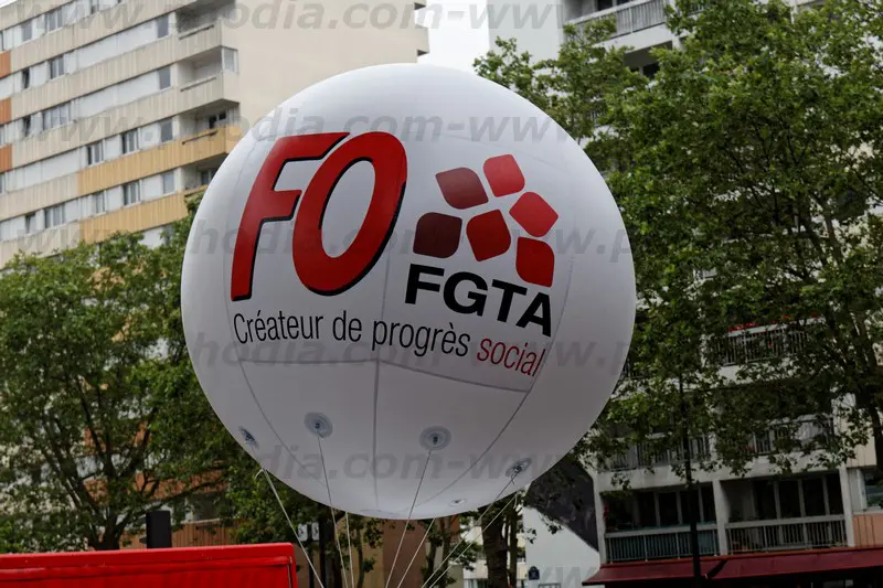 sph&egrave;re h&eacute;lium, fo, syndicat, manisfestation