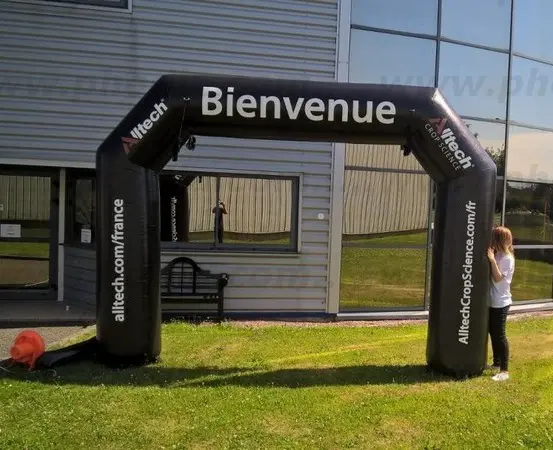 arche, alltech, noir, bienvenue, gonflable, auto-ventil&eacute;e