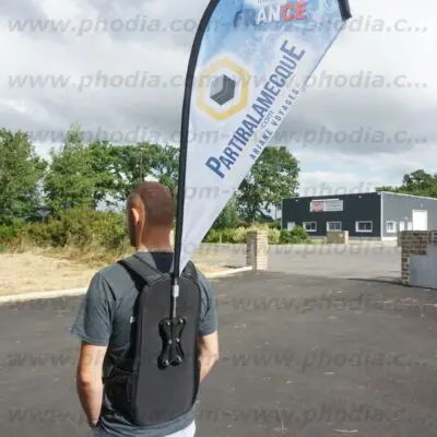 Drapeau sac &agrave; dos