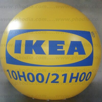 ikea, sphère, hélium, jaune, communication, événement, ballons gonflables, publiciter