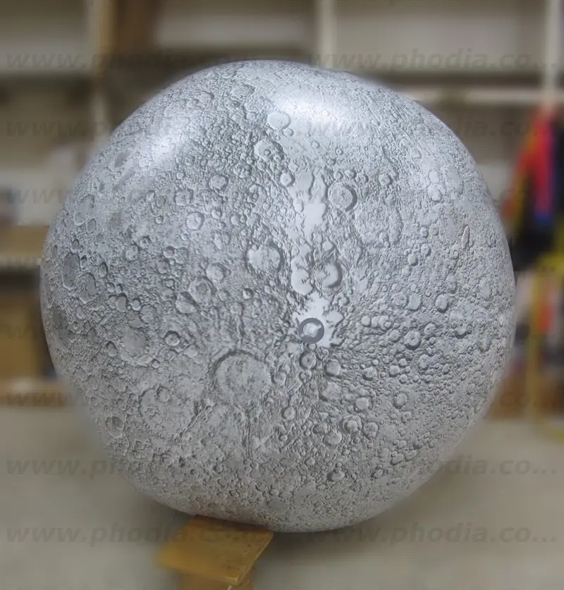 ballon, lune, sur mesure, 1m60