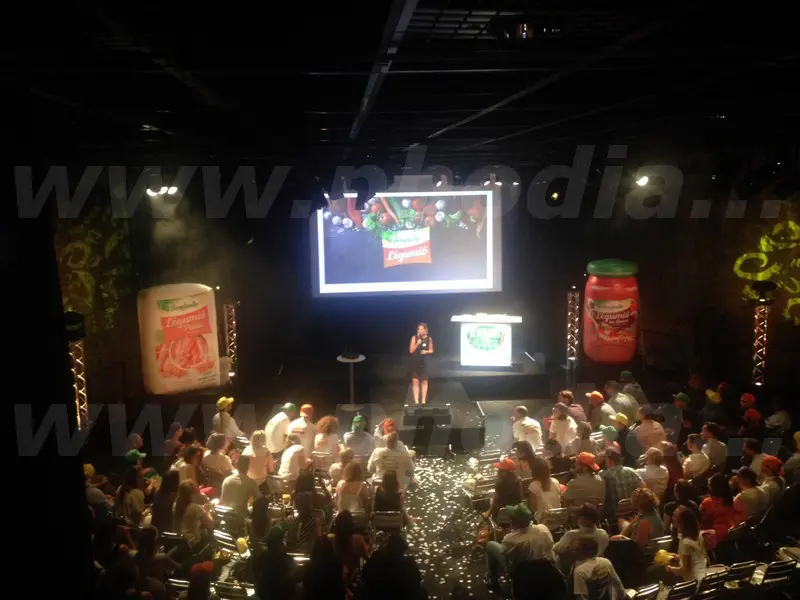 plv en forme sur mesure, bonduelle, conf&eacute;rence