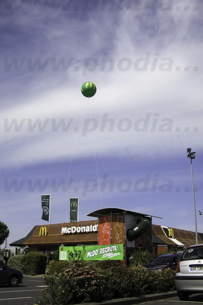 sph&egrave;re h&eacute;lium, Mc Donald's, 3m, Ext&eacute;rieur, Festival / Concert, H&ocirc;tellerie - Restauration, P348