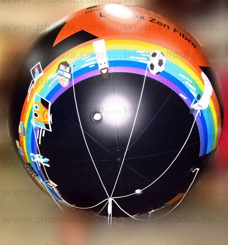 sphère, hélium, orange