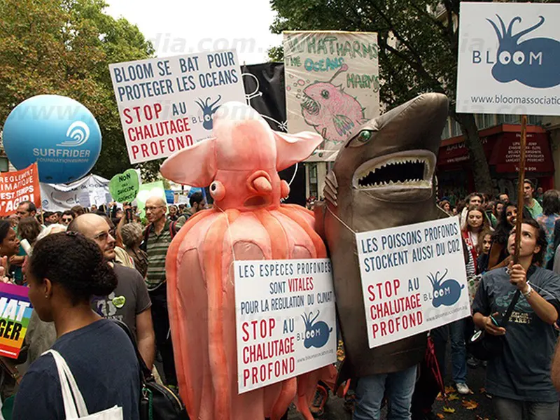 surfrider europe manif 2014, ballon g&eacute;ant h&eacute;lium