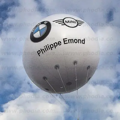 bmw philippe emond, sphère, hélium, blanc, extérieur