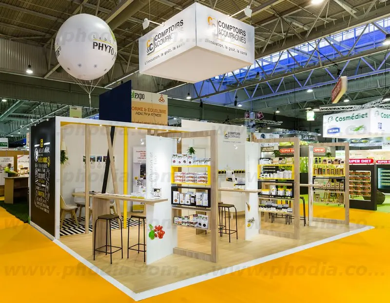 phyto actif NATEXPO PARIS, sph&egrave;re, h&eacute;lium, laboratoire