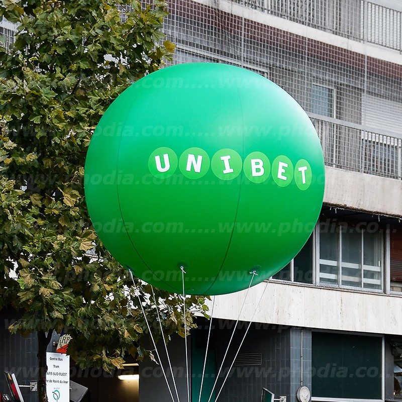 unibet, sphere, hélium, vert, événement, ludo delage, communication