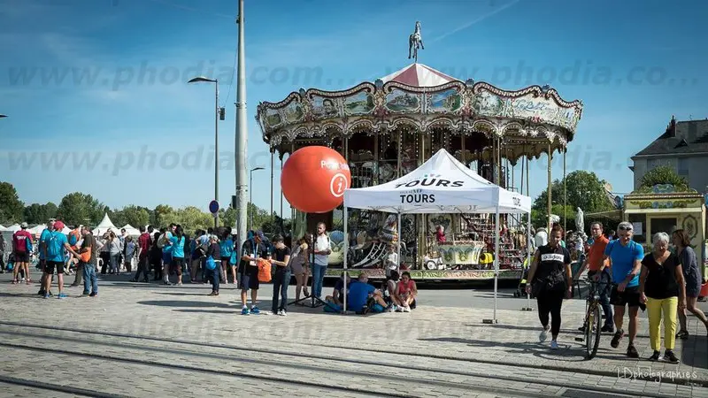 ballon sur tr&eacute;pied, marathon, course, &eacute;v&eacute;nement sportif, marathon touraine valley 2017