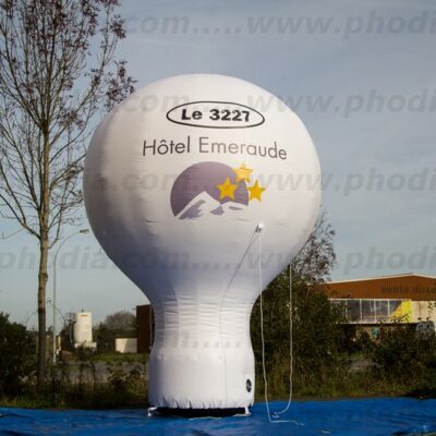montgolfière, hôtel émeraude, auto-ventilée