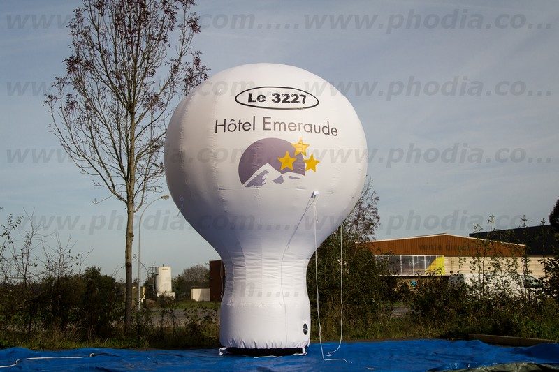 montgolfière, hôtel émeraude, auto-ventilée