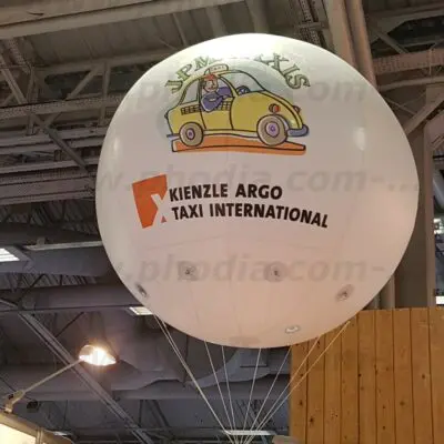 JPM taxis, sphère, hélium