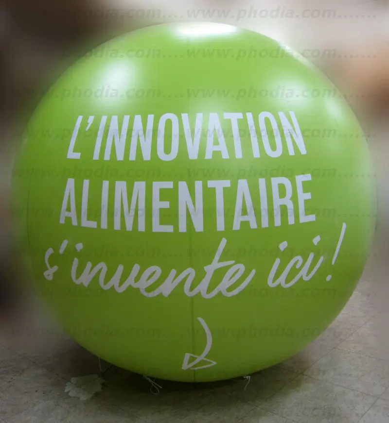 CFIA 2018, sph&egrave;re h&eacute;lium, salon, lumineuse