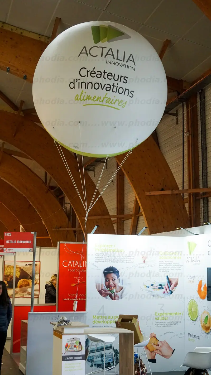 CFIA 2018, sph&egrave;re h&eacute;lium, salon, lumineuse, actalia