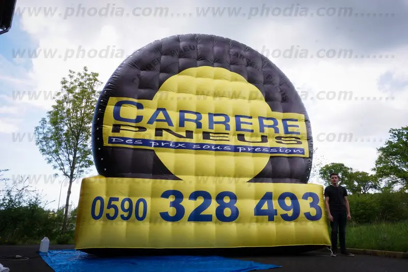 SABB, pneu geant, 5m, Animation commerciale, Auto-ventil&eacute;, Automobile, Communication, Ext&eacute;rieur, Forme sur mesure (auto-ventil&eacute;)