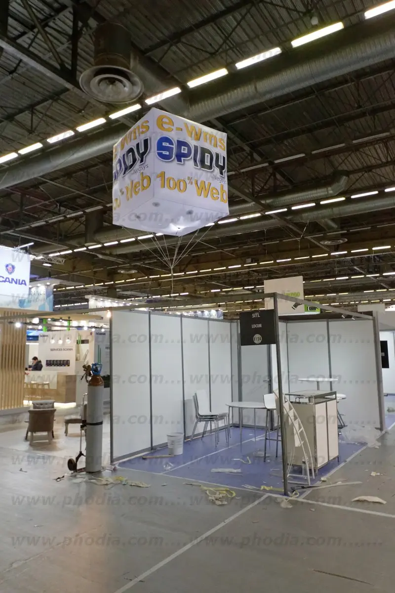 sitl 2018, carr&eacute;, h&eacute;lium, sur mesure, salon, &eacute;v&eacute;nement