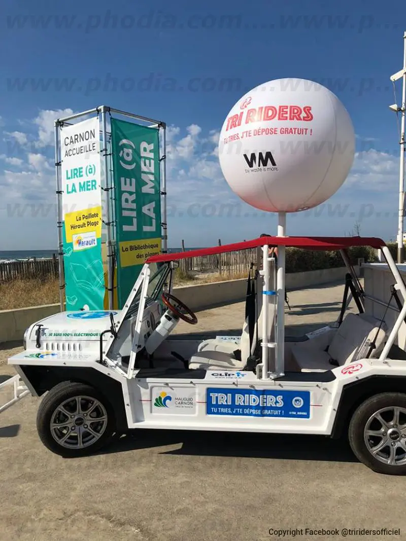 ballon air 80cm tri riders