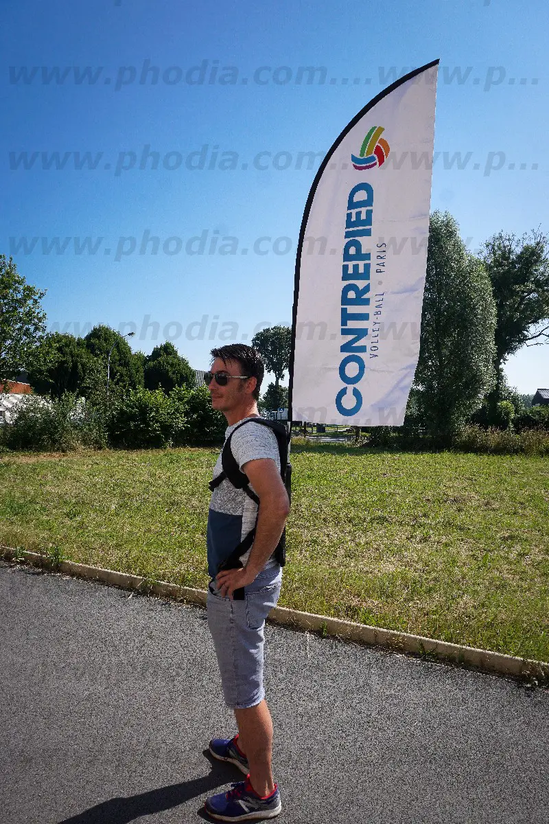 drapeau sac a dos contrepied