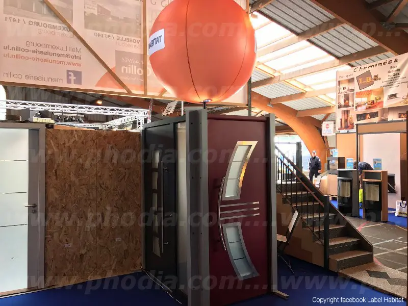 sph&egrave;re, h&eacute;lium, label habitat, 1m20, Air, Artisanat - M&eacute;tiers d'art, Ballon sur tr&eacute;pied (m&acirc;t 2m70), Int&eacute;rieur, P021, Portes ouvertes, Showroom