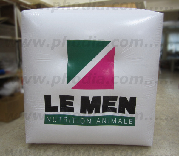 CUBE, Le Men, 1m80, Agroalimentaire - Alimentation, Blanc, Cube, Hélium, Intérieur, Salon, SPACE (Rennes)