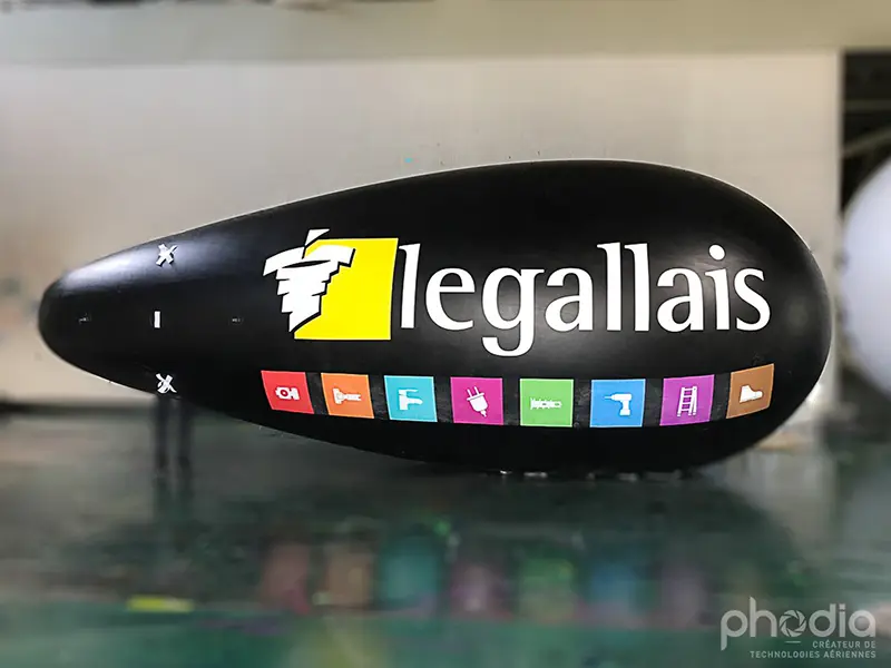 legallais, 6m, B&acirc;timent - Travaux publics, Communication, Dirigeable, Ext&eacute;rieur, H&eacute;lium, Noir, Ouverture magasin, Portes ouvertes