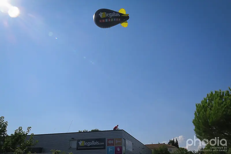 legallais, 6m, B&acirc;timent - Travaux publics, Communication, Dirigeable, Ext&eacute;rieur, H&eacute;lium, Noir, Ouverture magasin, Portes ouvertes