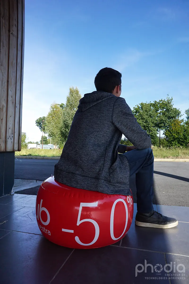 pouf, orchestra, 60cm, Air, Animation commerciale, Communication, forme sur mesure, GMS, Int&eacute;rieur, PLV (air)