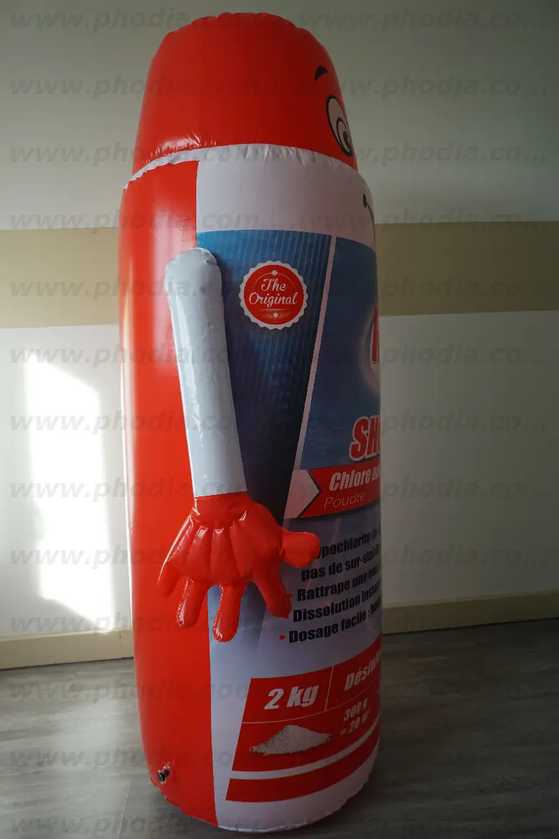 Bouteille 1m50 SHOCK Cat&eacute;gories : Air, Animation commerciale, forme sur mesure, Int&eacute;rieur, Lancement produit / Gala, PLV (air)