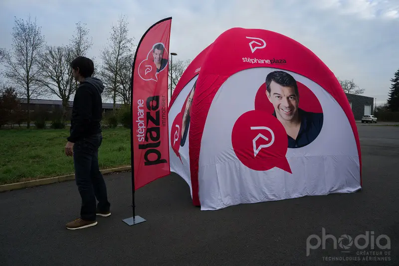 Tente 3m (air captif) St&eacute;phane Plaza Immobilier, Air, Animation commerciale, Commerce - Immobilier, Ext&eacute;rieur, Foire, Int&eacute;rieur, Portes ouvertes, Salon, tente, Tente (air captif)