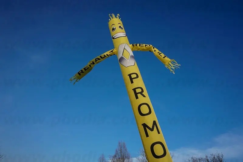 Skydancer 7m Renault, Animation commerciale, Auto-ventil&eacute;, Communication, Ext&eacute;rieur, Portes ouvertes, Renault, Skydancer, Skydancer 7m