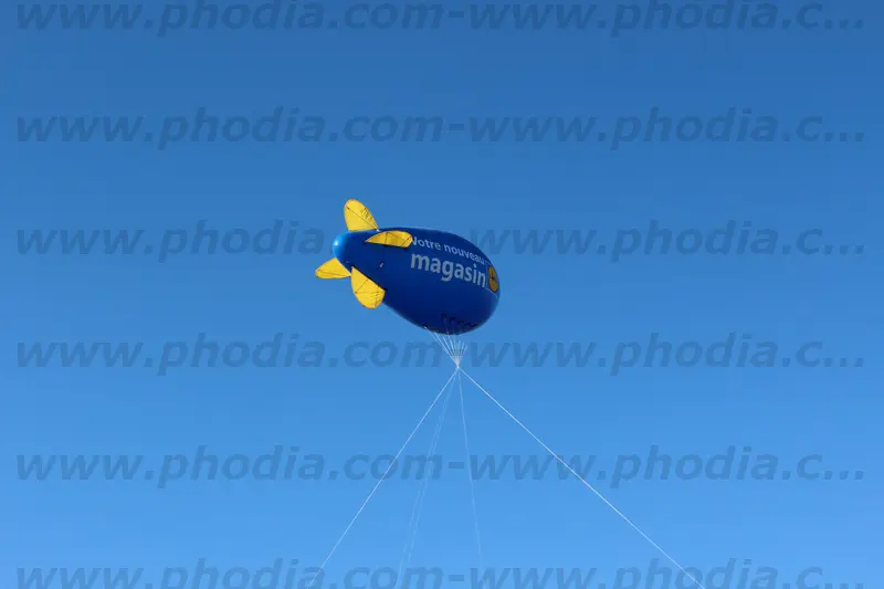 Dirigeable 6m Lidl, Animation commerciale, Dirigeable, Ext&eacute;rieur, H&eacute;lium, Lidl, Non class&eacute;, Ouverture magasin, P280