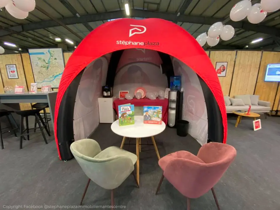 Tente St&eacute;phane Plaza Immobilier 3m (air captif), Air, Animation commerciale, Commerce - Immobilier, Ext&eacute;rieur, Foire, Int&eacute;rieur, Portes ouvertes, Salon, Tente (air captif)