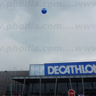 Sphère 2m50 Decathlon, Extérieur, Hélium, Ouverture magasin, P293, Sphère