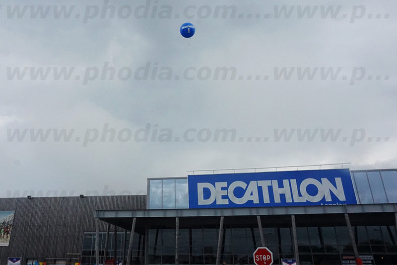Sphère 2m50 Decathlon, Extérieur, Hélium, Ouverture magasin, P293, Sphère