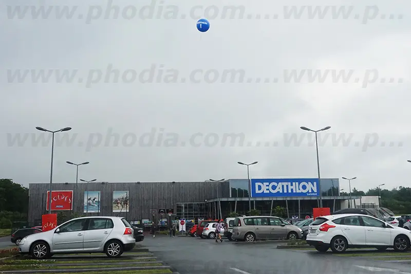 Sph&egrave;re 2m50 Decathlon, Ext&eacute;rieur, H&eacute;lium, Ouverture magasin, P293, Sph&egrave;re