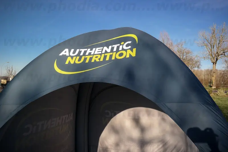 Tente 3m (air captif) Authentic nutrition, Agroalimentaire - Alimentation, Air, Animation commerciale, &Eacute;v&eacute;nement sportif, Ext&eacute;rieur, Foire, Int&eacute;rieur, Portes ouvertes, Salon, tente, Tente (air captif)