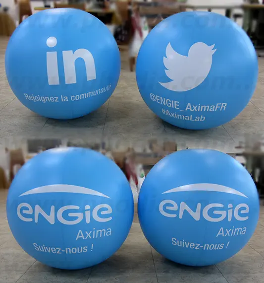 Ballon sac &agrave; dos 80cm ENGIE Axima, Air, Ballon sac &agrave; dos, Industrie - Mat&eacute;riaux, Int&eacute;rieur, P2915, Salon, S&eacute;minaire / Convention