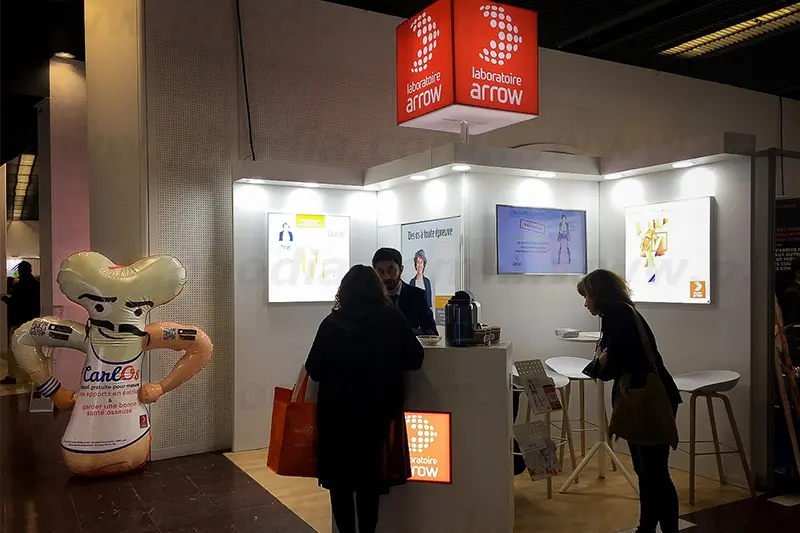 Mascotte Carlos 1m80 Arrow g&eacute;n&eacute;riques, Air, forme sur mesure, Int&eacute;rieur, PLV (air), Salon, Sant&eacute;