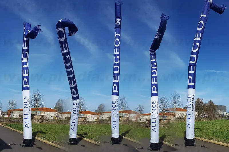 Skydancer 10m Peugeot, Animation commerciale, Auto-ventil&eacute;, Communication, Ext&eacute;rieur, Ouverture magasin, Peugeot / Citro&euml;n, Portes ouvertes, Skydancer, Skydancer 10m