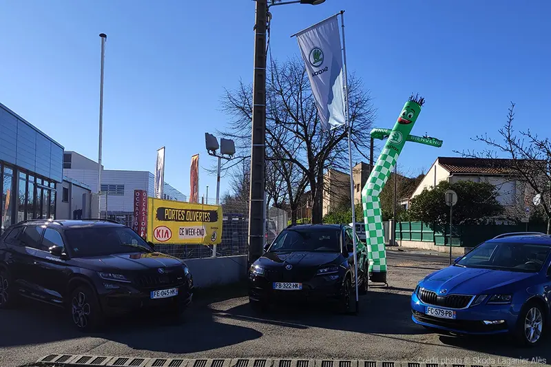 Skydancer 5m SKODA, Auto-ventil&eacute;, Automobile, Communication, Ext&eacute;rieur, Portes ouvertes, Skydancer, Skydancer 5m