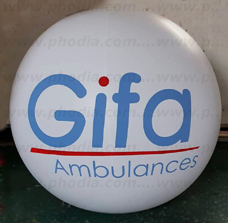 Ballon sur trépied 1m30 Gifa ambulance, Air, Ballon sur trépied (mât 2m70), Blanc, Intérieur, Salon, Transport - Logistique