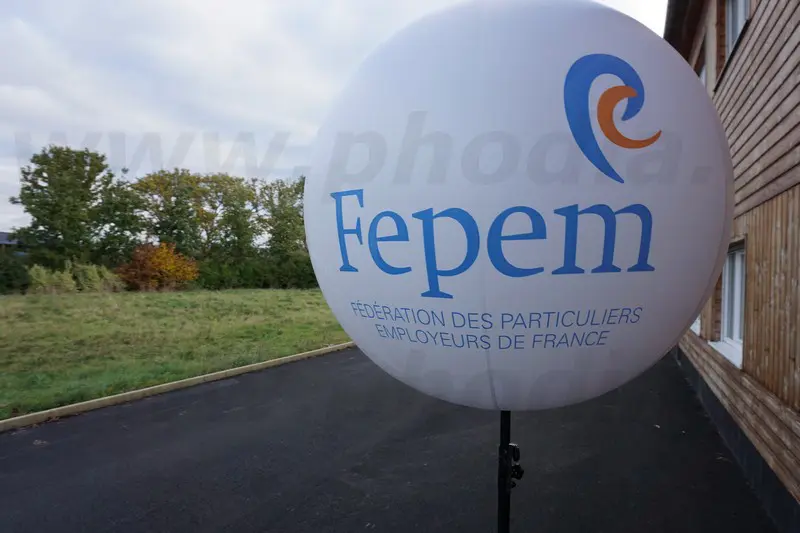 Ballons sur tr&eacute;pied 1m20 Groupe IRCEM / Fepem / Iperia, Air, Ballon sur tr&eacute;pied (m&acirc;t 2m70), Blanc, Int&eacute;rieur, Non class&eacute;, Salon, Sant&eacute;