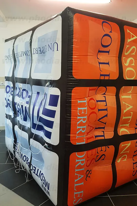 Cube 1m80 M&eacute;ditec Provence, Banque - Finance - Assurance, Cube, H&eacute;lium, Int&eacute;rieur, Salon